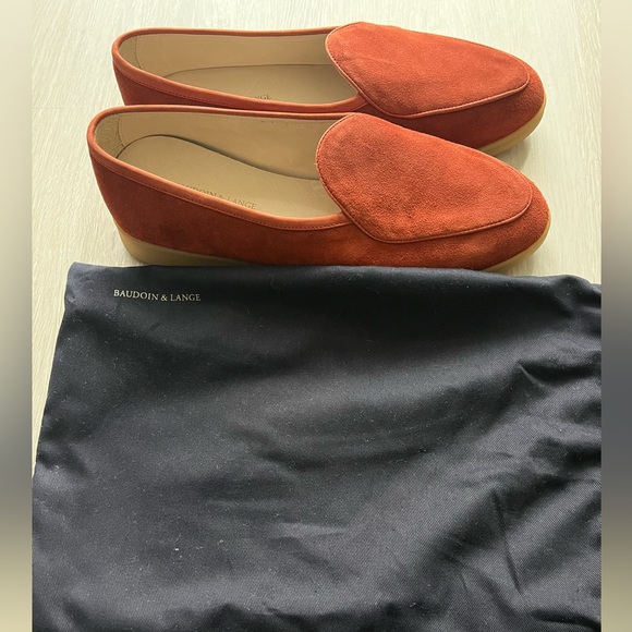 Baudoin & Lange Suede Stride Loafer (EUR 37) - Henna - Picture 3 of 10